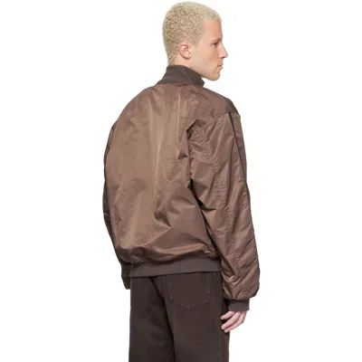 Alexander Digenova Brown Rl Bomber Jacket In Brown