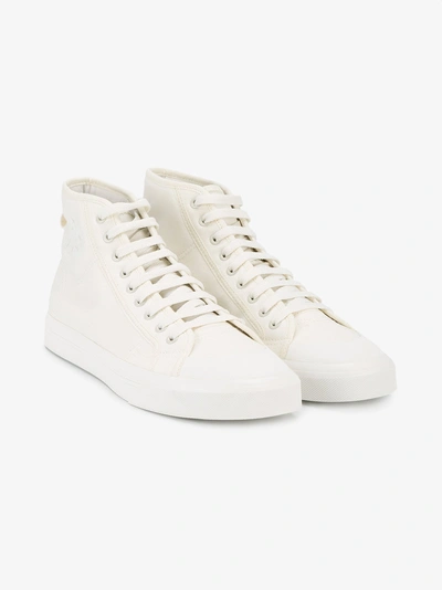 Shop Adidas Originals Adidas By Raf Simons Cream Spirit Hi Top Trainers In Nude&neutrals