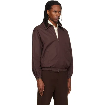 Dunst Brown Collared Blouson Jacket In Brown