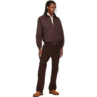 Dunst Brown Collared Blouson Jacket In Brown