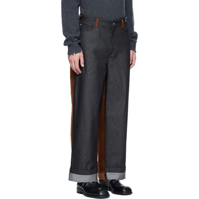 Re;code Panelled Jeans In Black