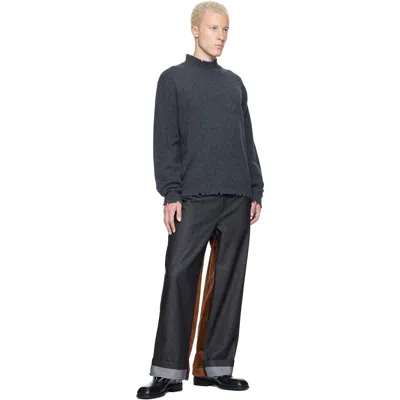 Re;code Panelled Jeans In Black