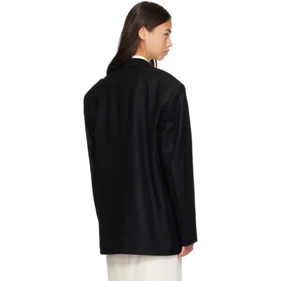 Studio Nicholson Black Sono Blazer In Black