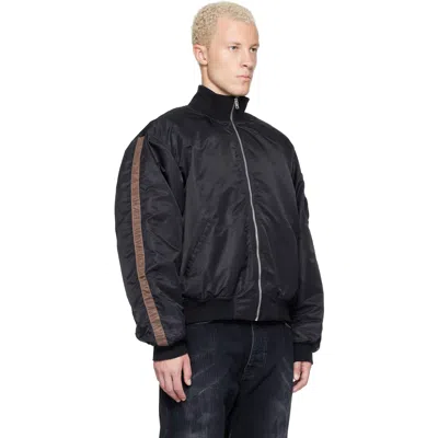 Alexander Digenova Black Rl Bomber Jacket In Black