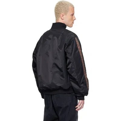 Alexander Digenova Black Rl Bomber Jacket In Black
