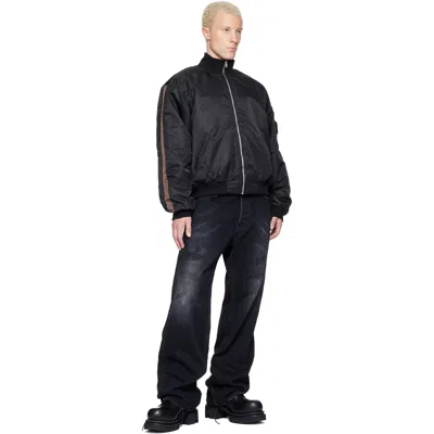 Alexander Digenova Black Rl Bomber Jacket In Black