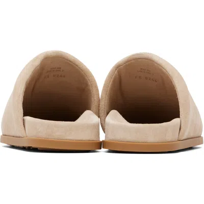Givenchy Puffy Logo-patch Suede Mules In Beige