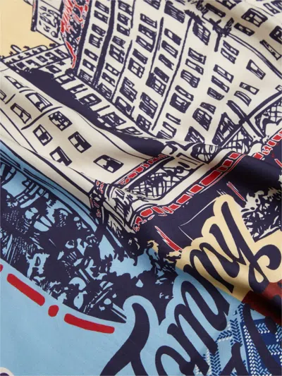 Tommy Hilfiger Patchwork Graphic-print Scarf In Multi
