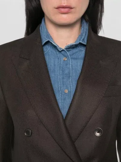 Tagliatore Wool Double-breasted Suit Jacket In Multi