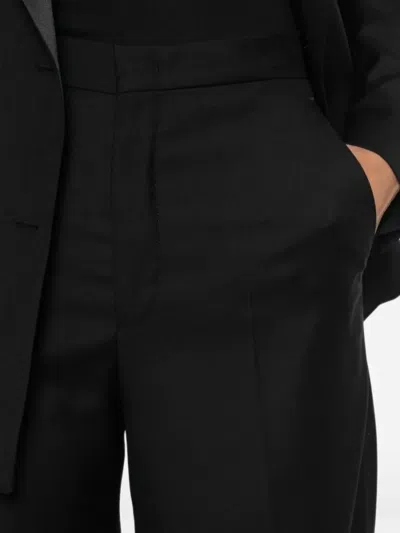 Tagliatore Double-breasted Virgin Wool Suit Jacket In Black