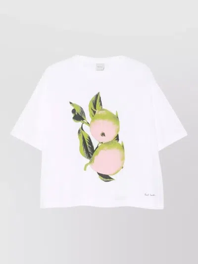 Paul Smith Printed Cotton T-shirt In White