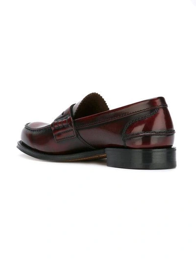 Shop Church's Tunbridge Loafers In Red