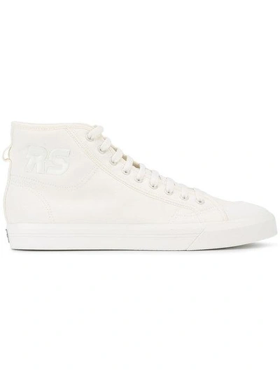 Shop Adidas Originals Adidas By Raf Simons Cream Spirit Hi Top Trainers - Neutrals