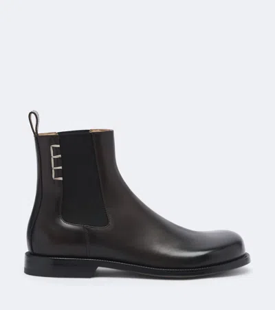 Jw Anderson Chelsea-boots Mit Elastischem Einsatz In Brown