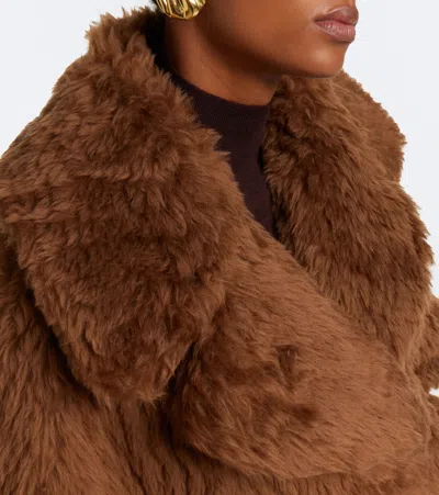 Max Mara Shearling Jacket In Brown