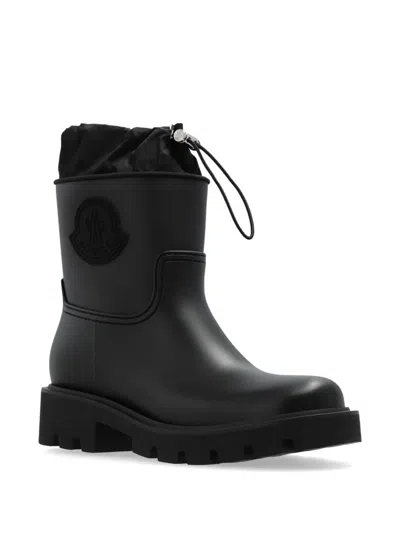 Moncler Kickstream Rain Boots In Black