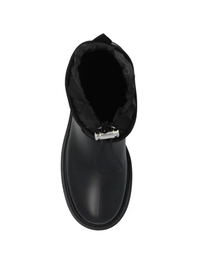 Moncler Kickstream Rain Boots In Black
