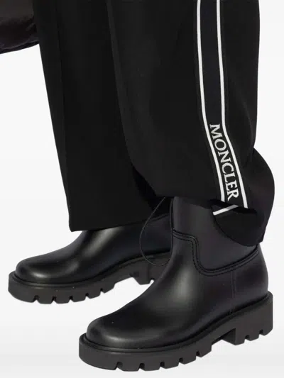 Moncler Kickstream Rain Boots In Black