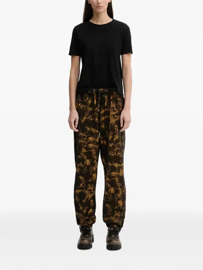 Rains Drawstring Patterned Trousers In Brown