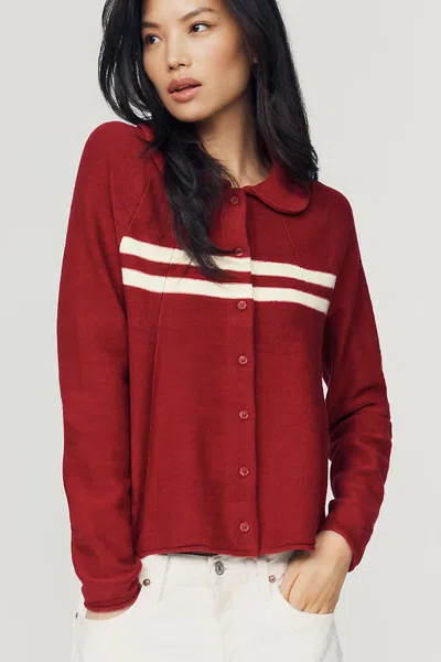 Maeve Collared Cardigan In Multi