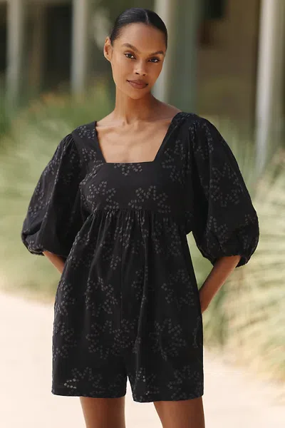Celandine Cleandine Deco Mumu Romper In Black