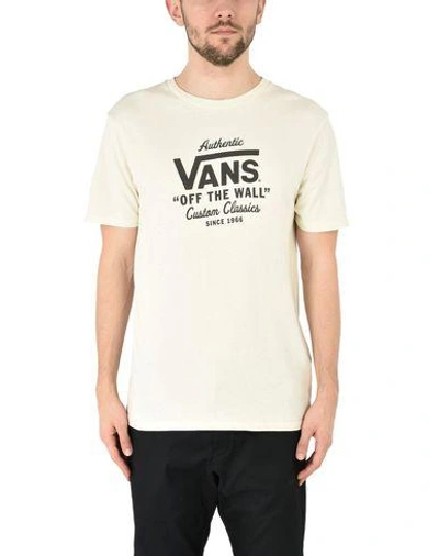 Shop Vans Sports T-shirt In Ivory