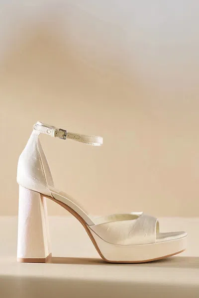 Dolce Vita Pandro Platform Heels In White
