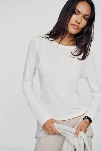 Pilcro Teddy Tissue Tee In White