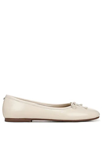 Sam Edelman Marisol Ballet Flat In Ivory Leather In Neutral