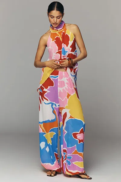 S/w/f Printed Balloon Pants In Multi