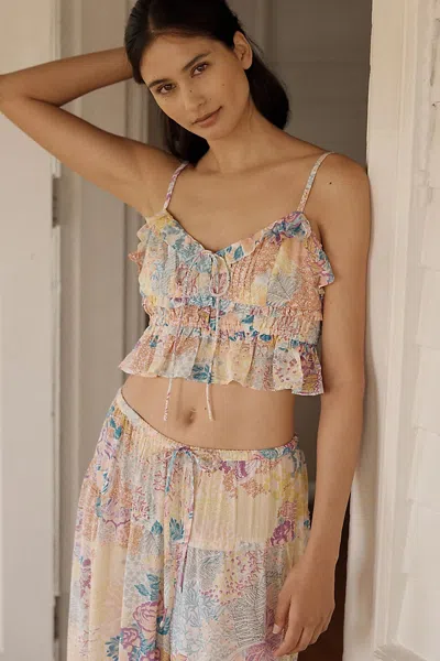 Lyrebird Ruffle Cami In Multi