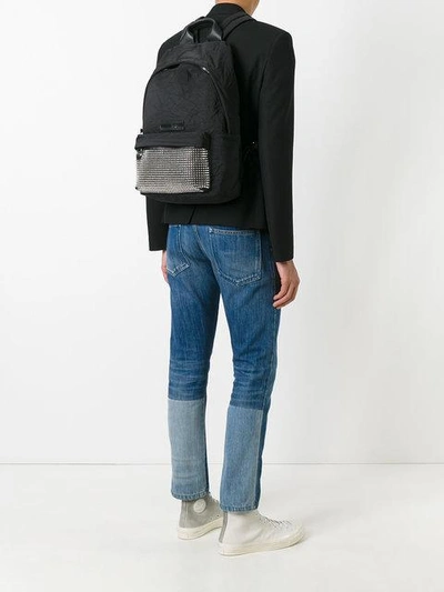 metallic stud backpack