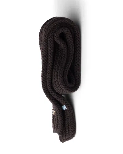 Prada Wool Scarf In Brown