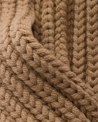Prada Wool Scarf In Brown