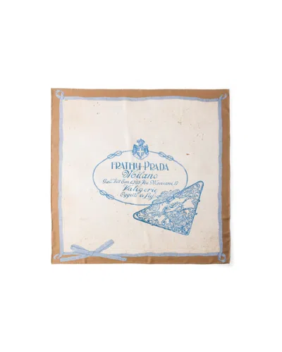 Prada Printed Silk Twill Scarf 90 In Multi