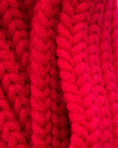 Prada Wool Scarf In Red