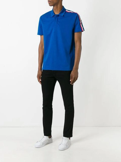 Shop Rossignol Logo Sleeve Polo Shirt - Blue