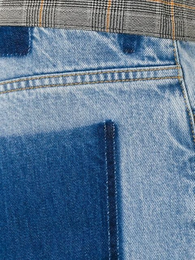 Shop Maison Margiela Re-edition Contrast Waistband Jeans - Blue