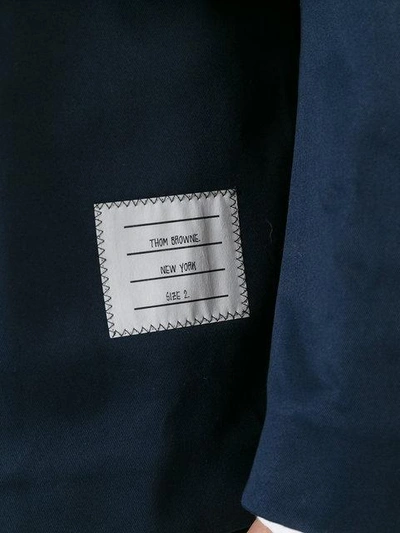 Shop Thom Browne Unconstructed High Density Sport Coat In 415 Navy