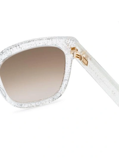 Shop Gucci Eyewear Transparent Glitter Cat-eye Sunglasses - Farfetch