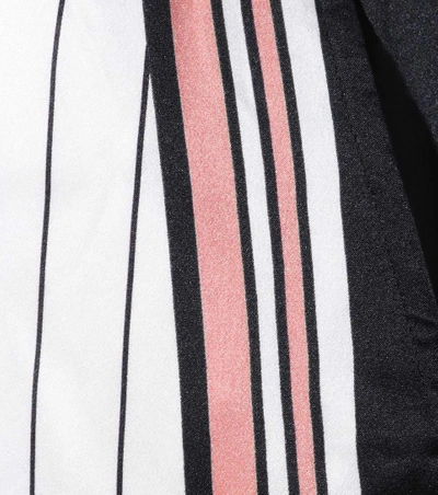 Shop Kate Moss For Equipment Avery Striped Silk Trousers In Multicoloured