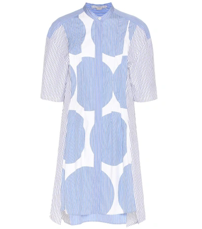 Shop Stella Mccartney Leanna Cotton Dress In Sky Llue