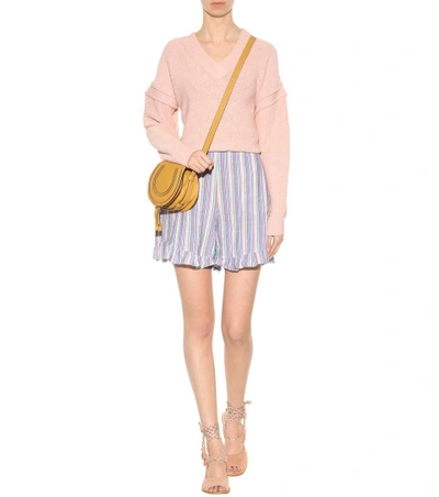 Shop See By Chloé Cotton-blend Sweater In Pink