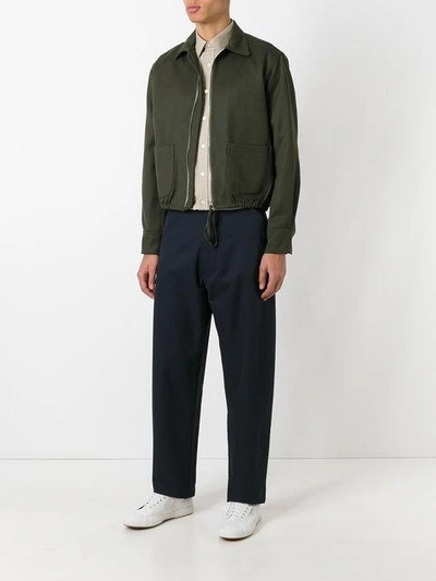 Shop E. Tautz Chore Trousers In Blue