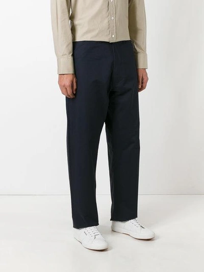 Shop E. Tautz Chore Trousers In Blue