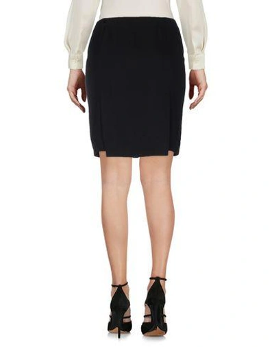 Shop Mugler Knee Length Skirt In Black