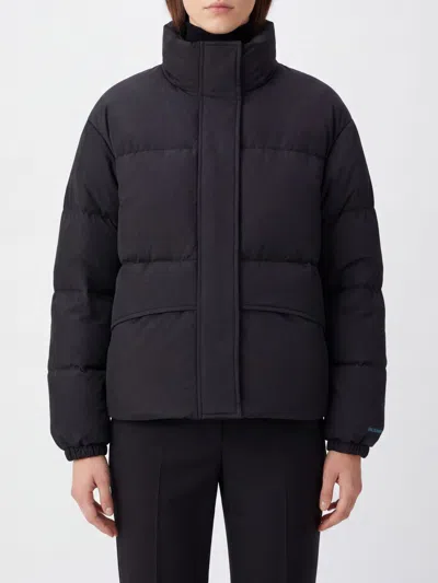 JIL SANDER 高领短款绗缝尼龙羽绒服