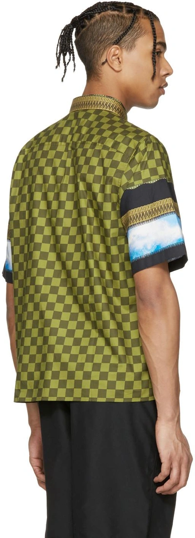 Shop Givenchy Multicolor Check & Waves Shirt