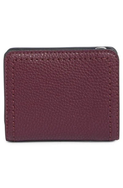 Marc Jacobs Mini Compact Wallet In Dark Plum