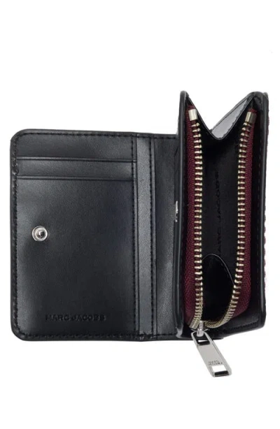 Marc Jacobs Mini Compact Wallet In Dark Plum